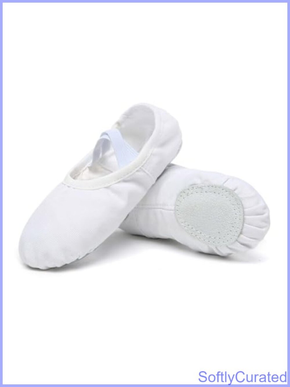PU Leather Ballet Dance Shoes Slip On Flats for Women